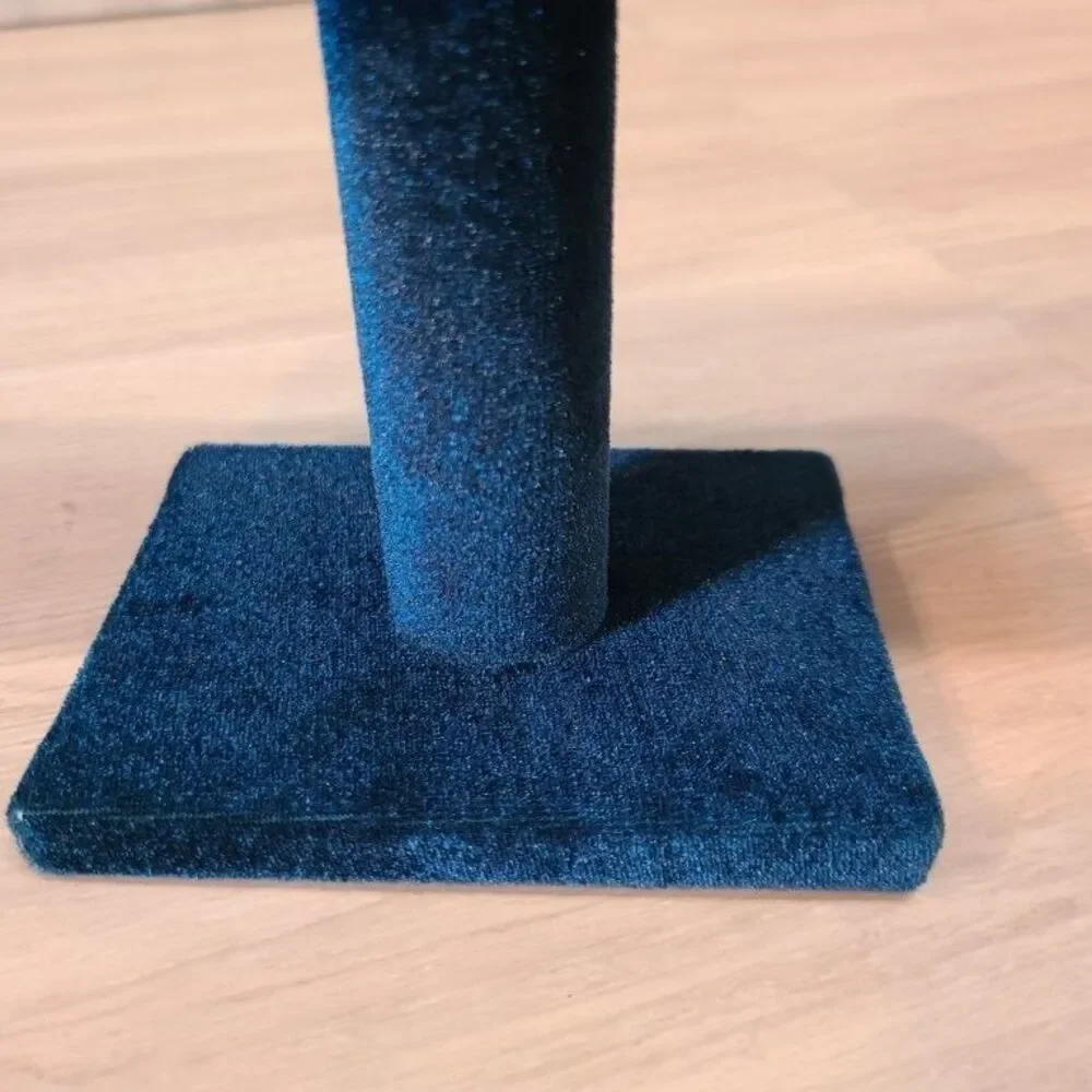 Teal Blue Velvet T-Bar Jewelry Display Stand Bracelet Watch Holder Organizer
